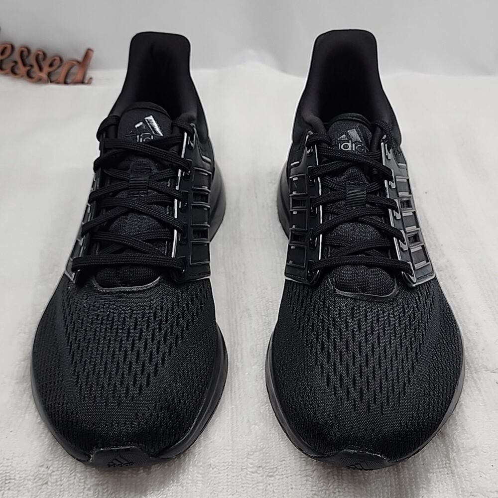 ADIDAS🔥EQ21 RUN RUNNING🏃‍♂️SNEAKERS-🔥CORE BLACK🔥MENS 7       🔥NWOB🔥 - Picture 3 of 16